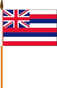Hawaii Fahne am Stab gedruckt | 30 x 45 cm - Bild 1